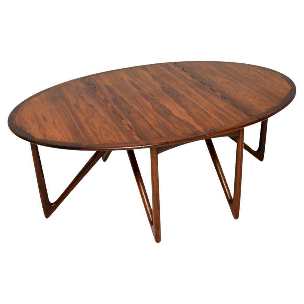 Danish Vintage Gate Leg Dining Table by Niels Koefoed