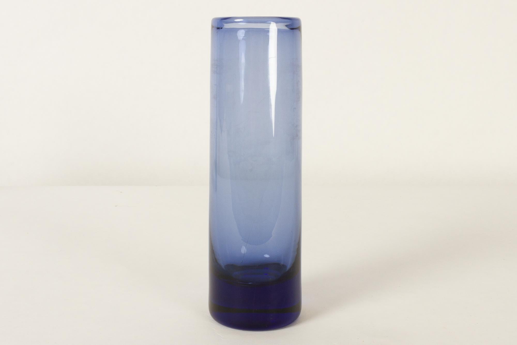 Danish Vintage Glass Vases by Per Lütken for Holmegaard, 1950s In Good Condition In Asaa, DK
