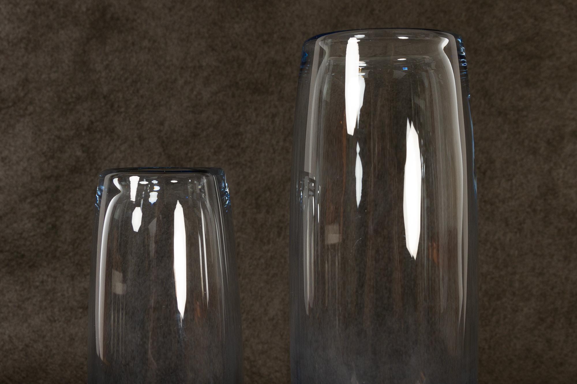 Mid-Century Modern Danish Vintage Glass Vases by Per Lütken for Holmegaard, 1960s