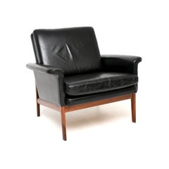 Danish Vintage Leather Armchair by Finn Juhl