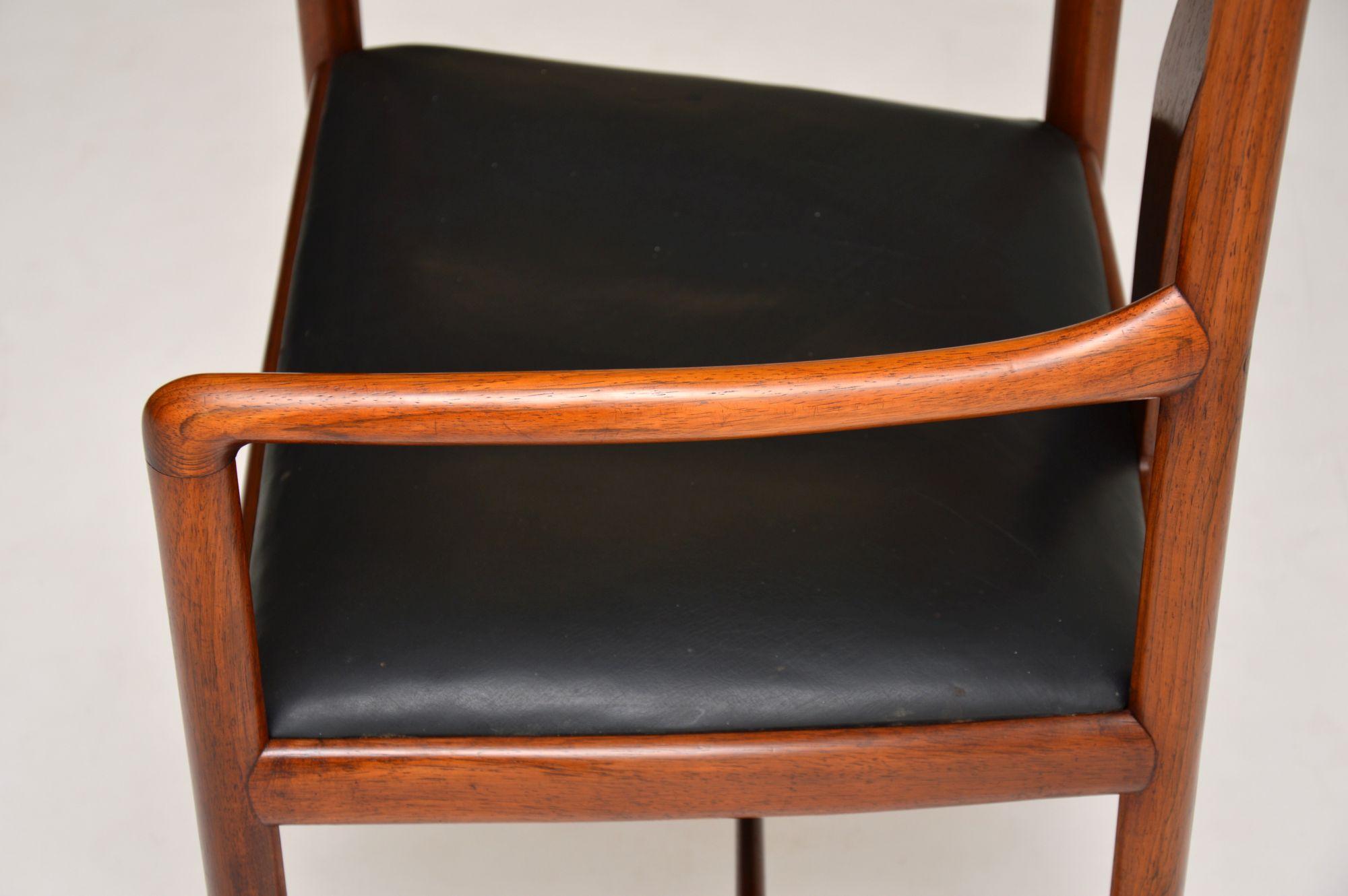 Danish Vintage Leather Armchair / Desk Chair 5