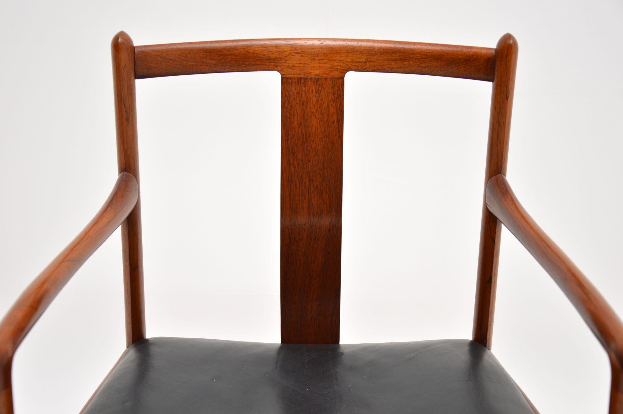 Danish Vintage Leather Armchair / Desk Chair 2