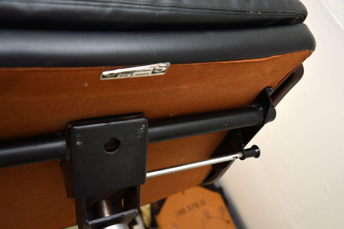 Dänischer Vintage-Schreibtischstuhl aus Leder von Arne Vodder im Angebot 7