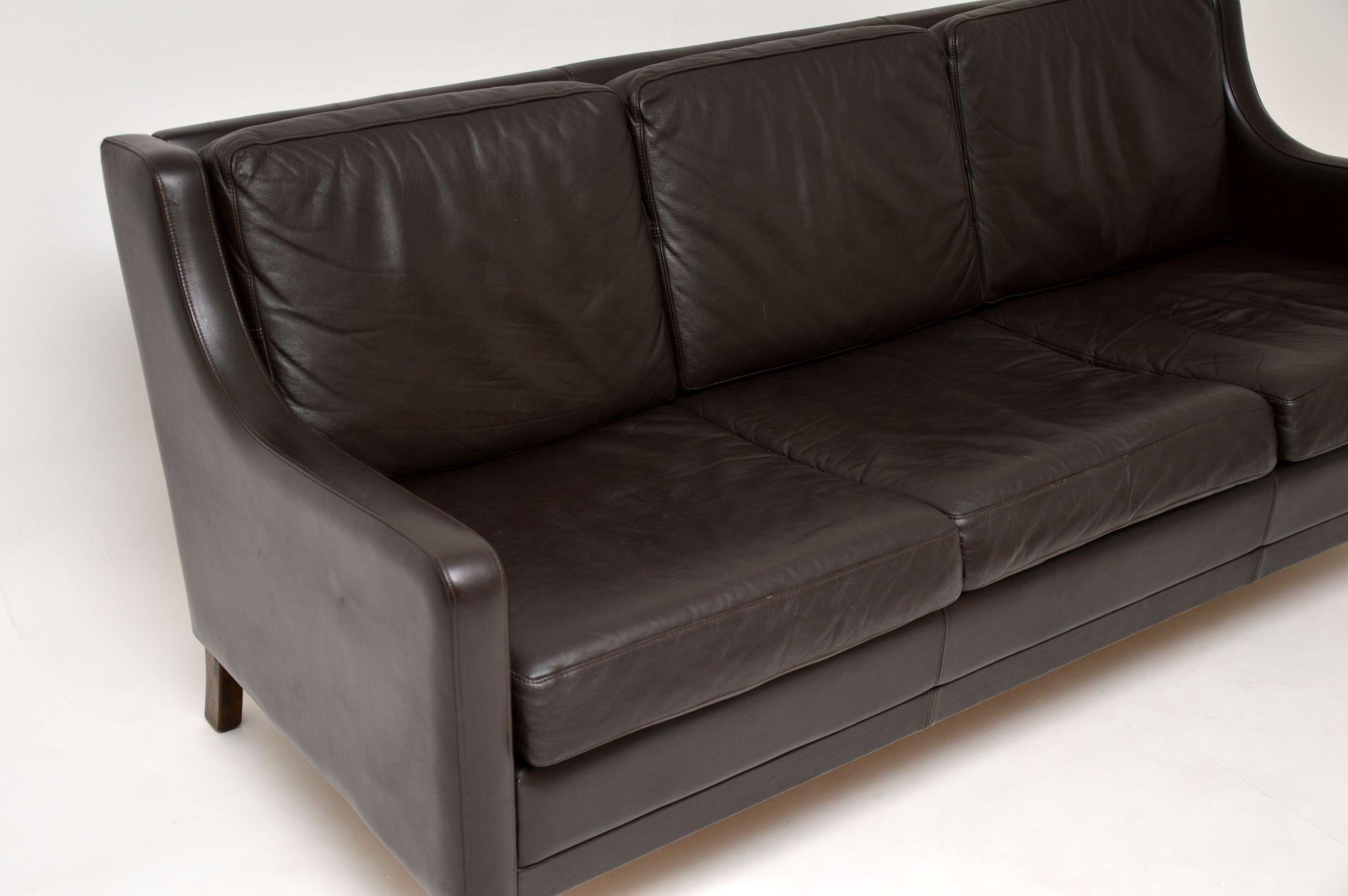 20th Century Danish Vintage Leather Sofa