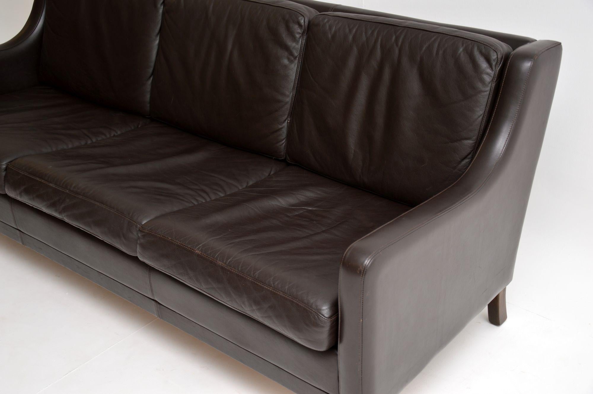 Danish Vintage Leather Sofa 1
