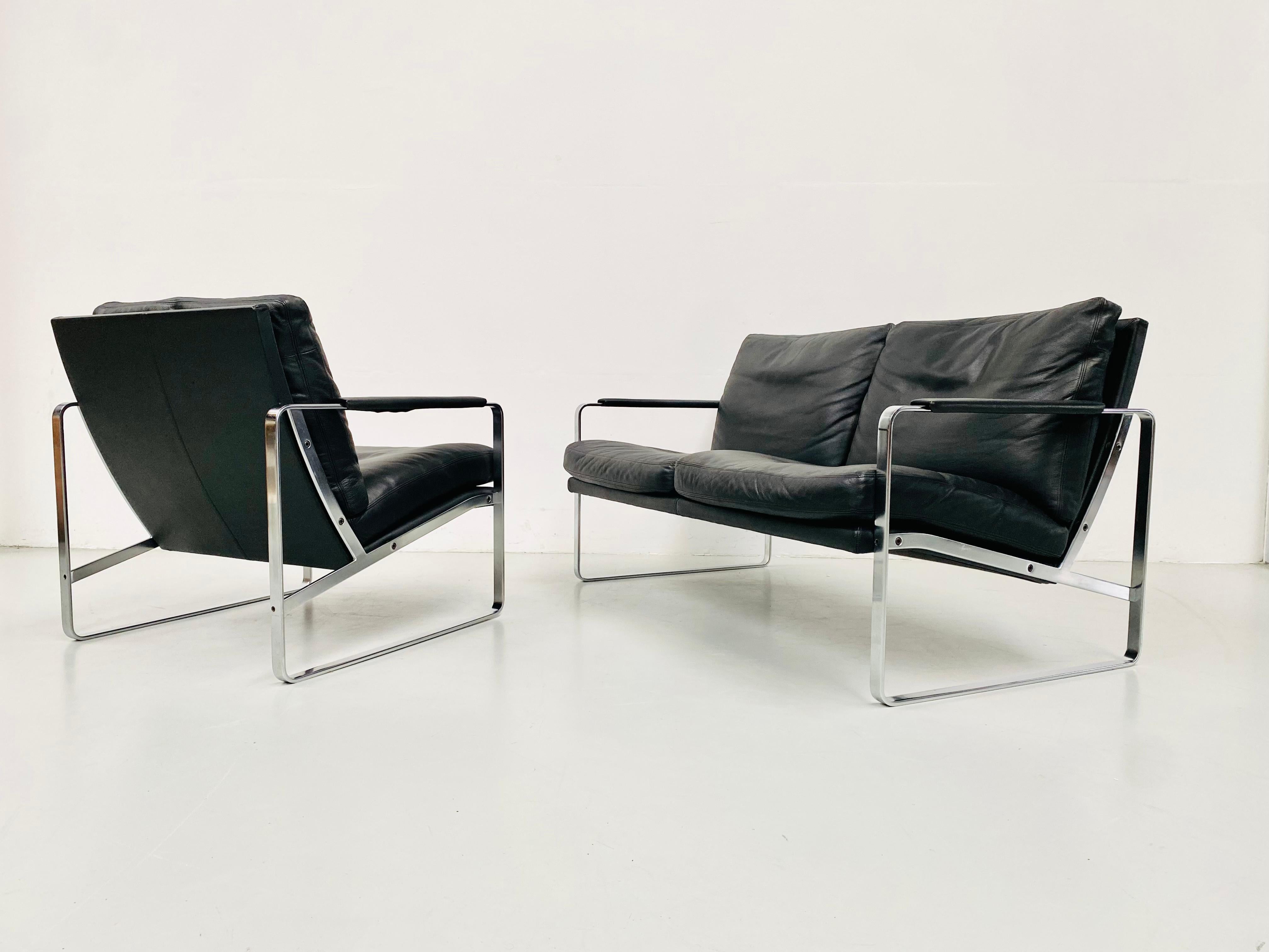 Danish Vintage Living Room Set, Mod 710 by P. Fabricius for Walter Knoll, 1972.  For Sale 4