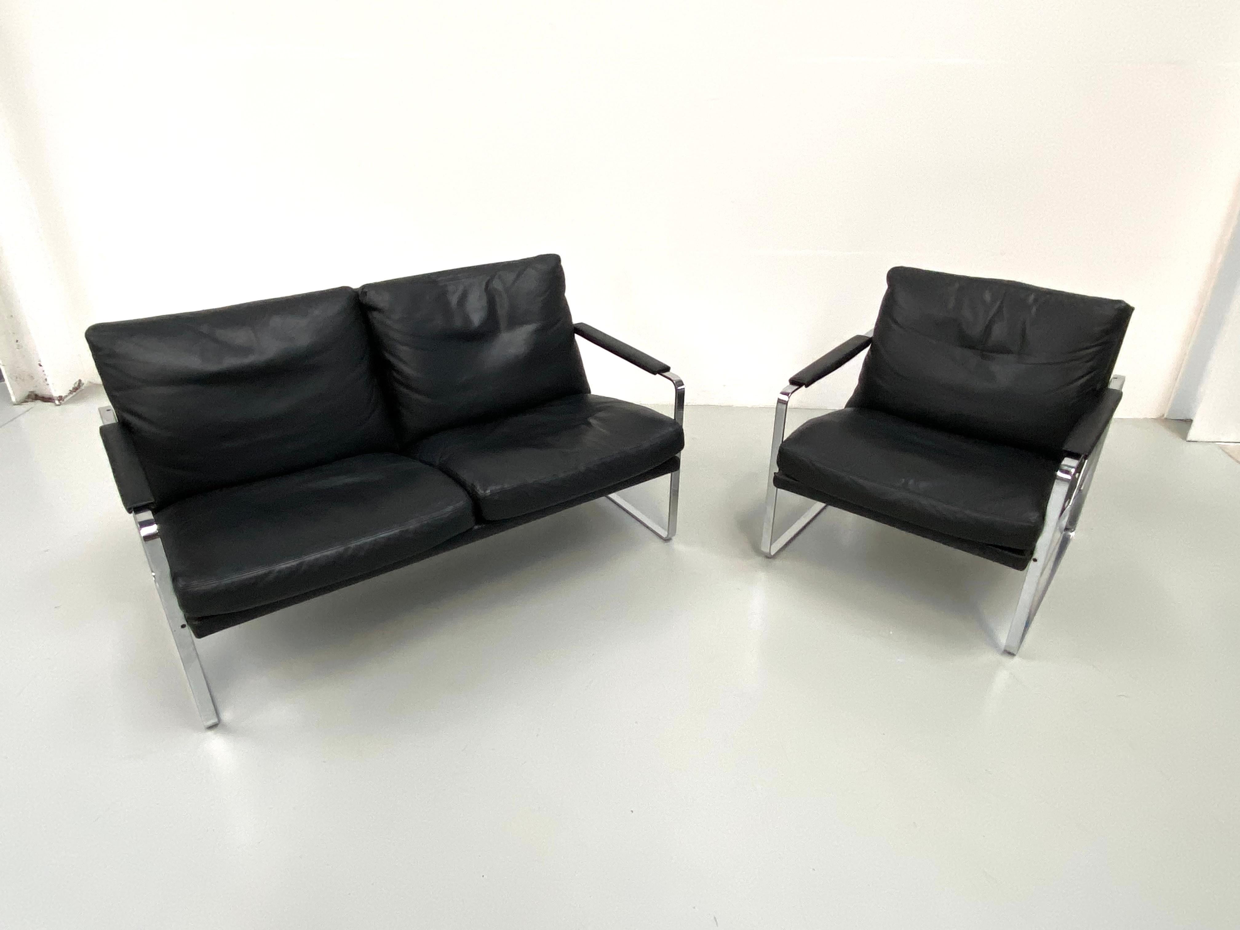 Danish Vintage Living Room Set, Mod 710 by P. Fabricius for Walter Knoll, 1972.  For Sale 1