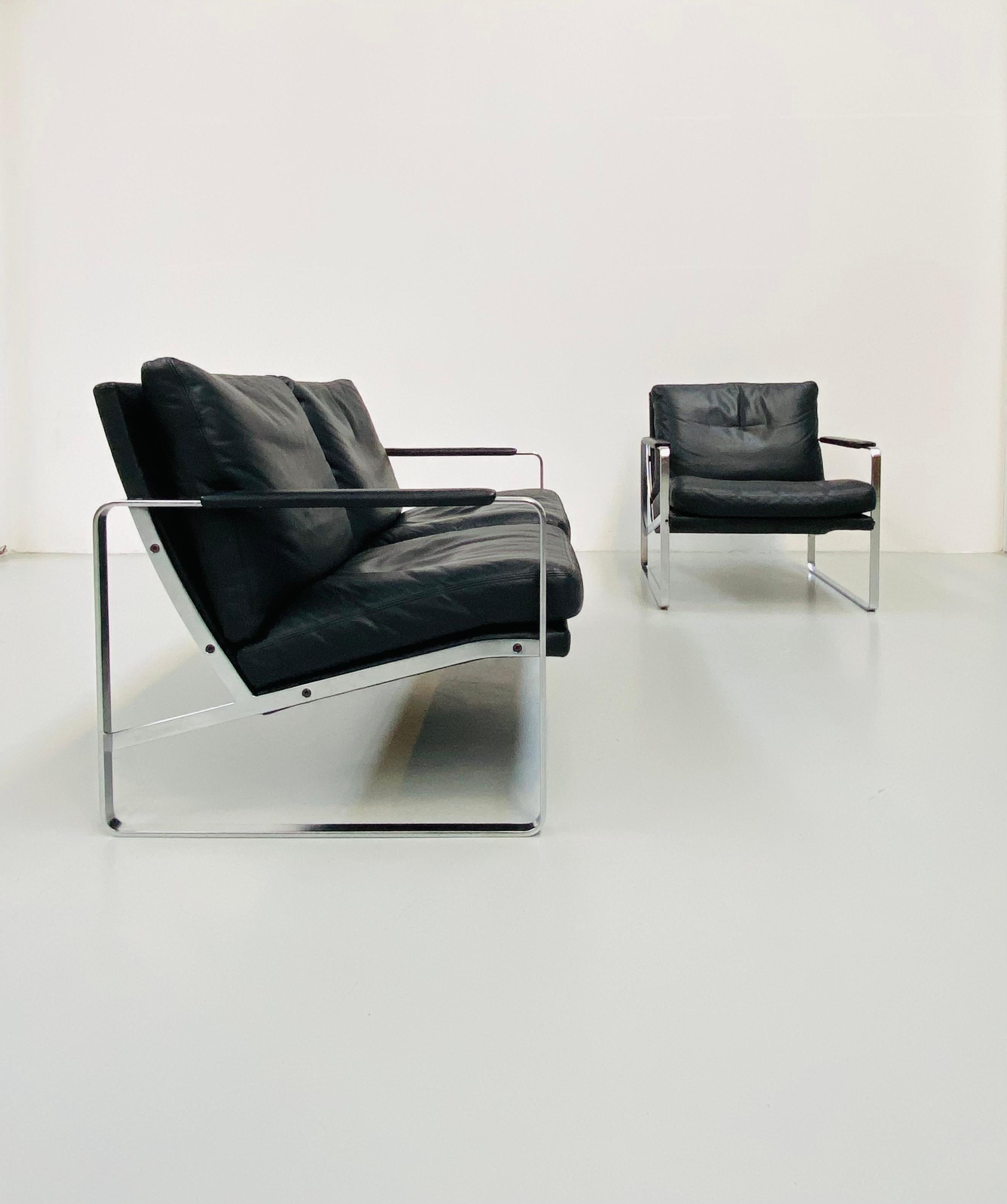 Danish Vintage Living Room Set, Mod 710 by P. Fabricius for Walter Knoll, 1972.  For Sale 2