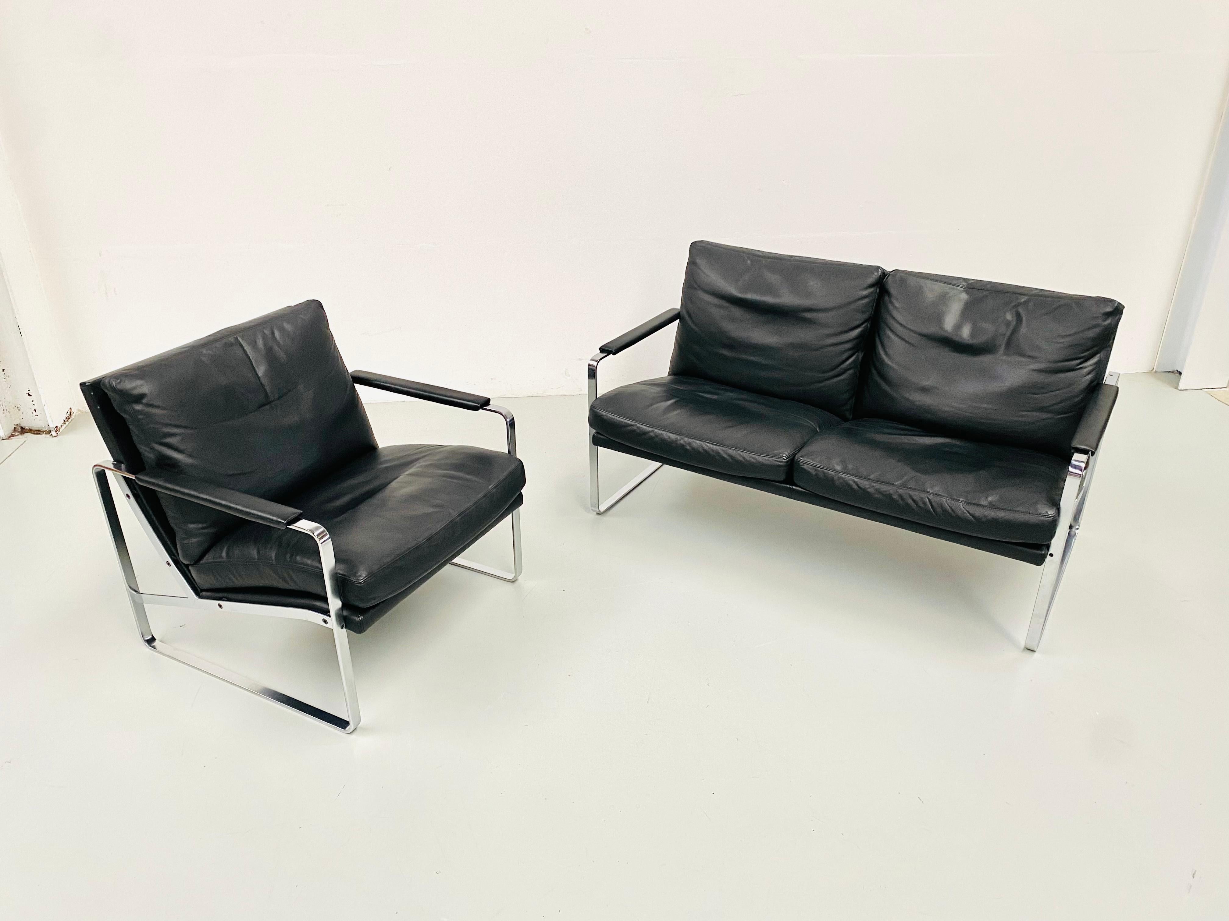 Danish Vintage Living Room Set, Mod 710 by P. Fabricius for Walter Knoll, 1972.  For Sale 3