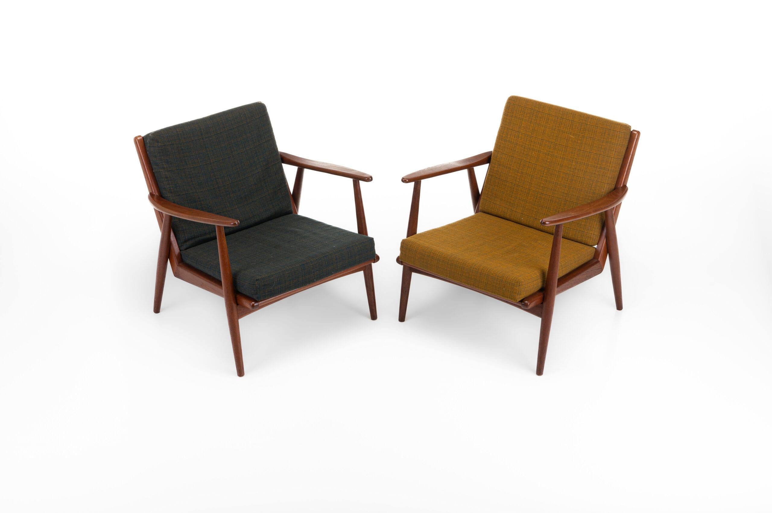 Scandinavian Modern Danish Vintage Lounge Chairs in Teak