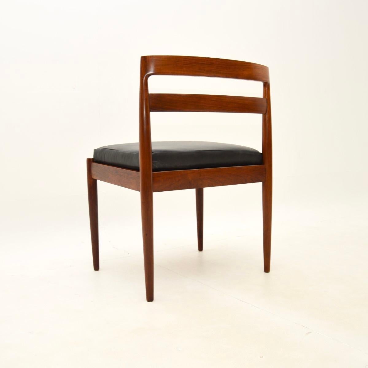 Dänischer Vintage-Schreibtischstuhl Modell 301 von Kai Kristiansen (Leder) im Angebot