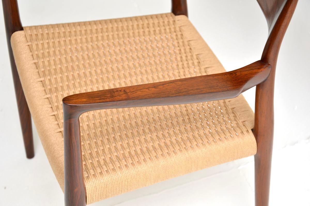 Chaise danoise Vintage Model No 57 par Niels Moller en vente 3