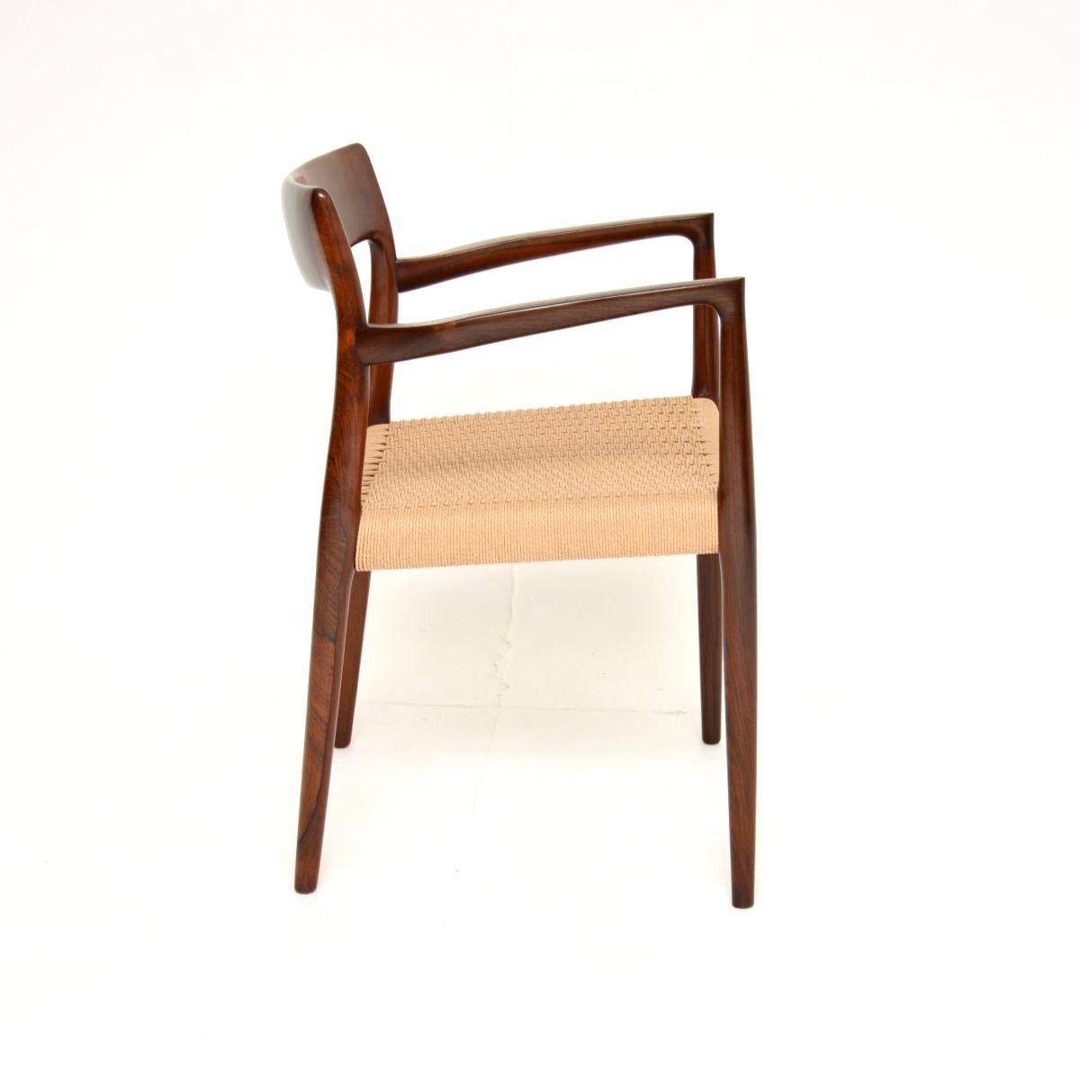 Chaise danoise Vintage Model No 57 par Niels Moller Bon état - En vente à London, GB