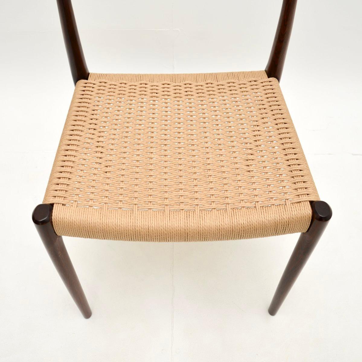 Danish Vintage Model 77 Dining / Desk Chair by Niels Moller 4