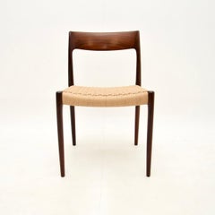 Danish Vintage Model 77 Dining / Desk Chair by Niels Moller