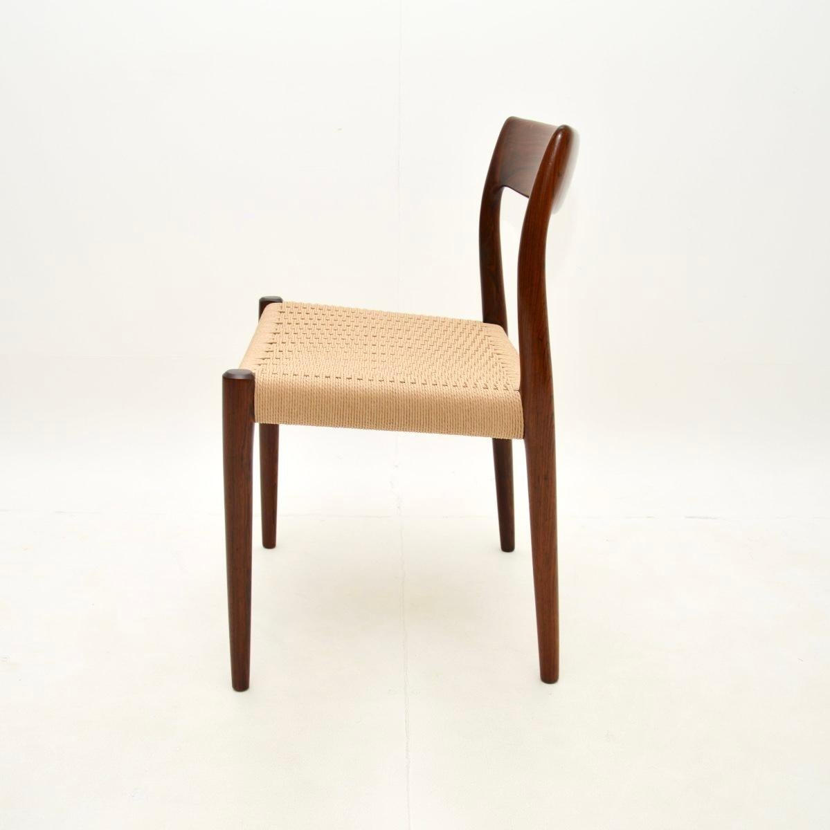 Mid-20th Century Danish Vintage Model 77 Dining / Desk Chair by Niels Moller