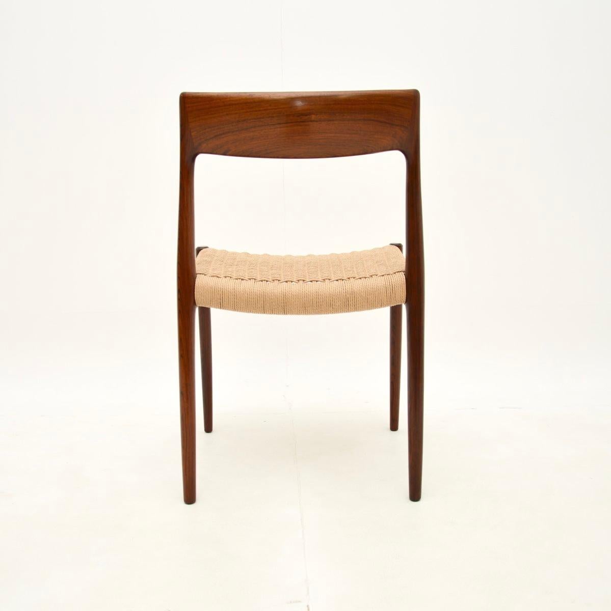 Danish Vintage Model 77 Dining / Desk Chair by Niels Moller 1
