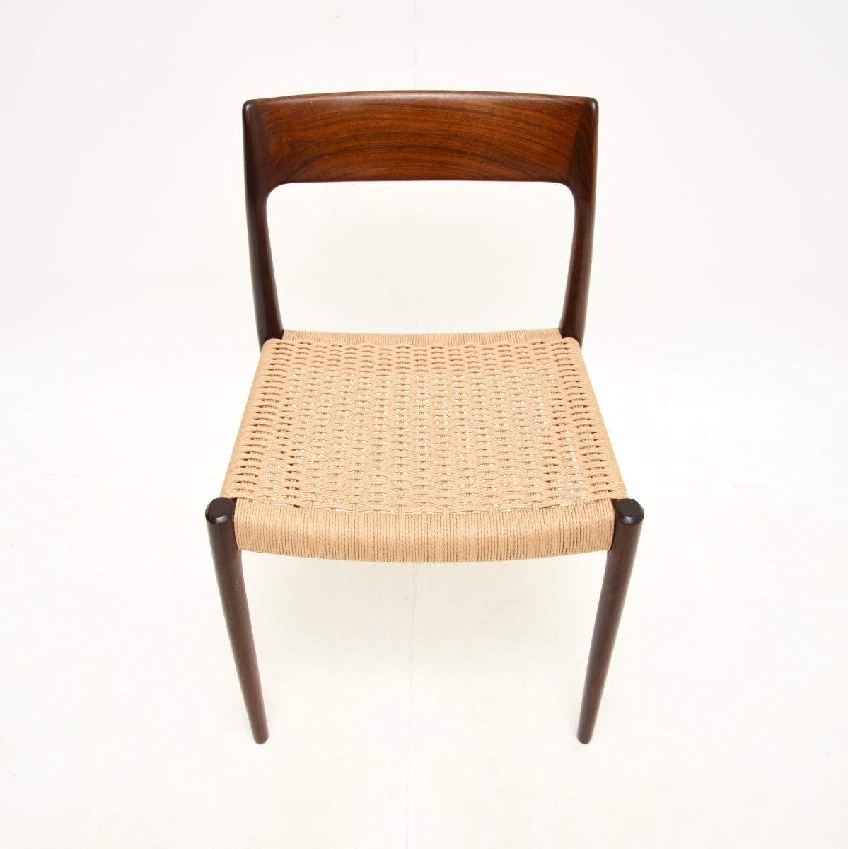 Danish Vintage Model 77 Dining / Desk Chair by Niels Moller 2