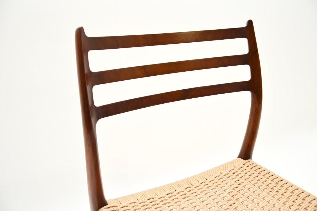 Dänischer Vintage-Ess-/Schreibtischstuhl Modell 78 von Niels Moller im Angebot 3