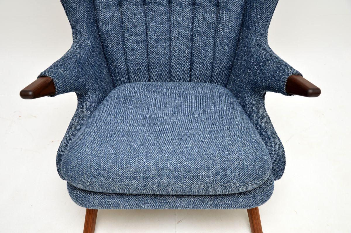 Laine Fauteuil vintage danois Model No 91 par Svend Skipper en vente
