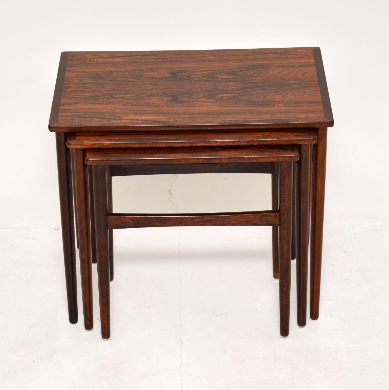 Mid-Century Modern Danish Vintage Nest of Tables BR Gelsted