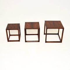 Danish Vintage Nest of Three Tables by Aksel Kjersgaard
