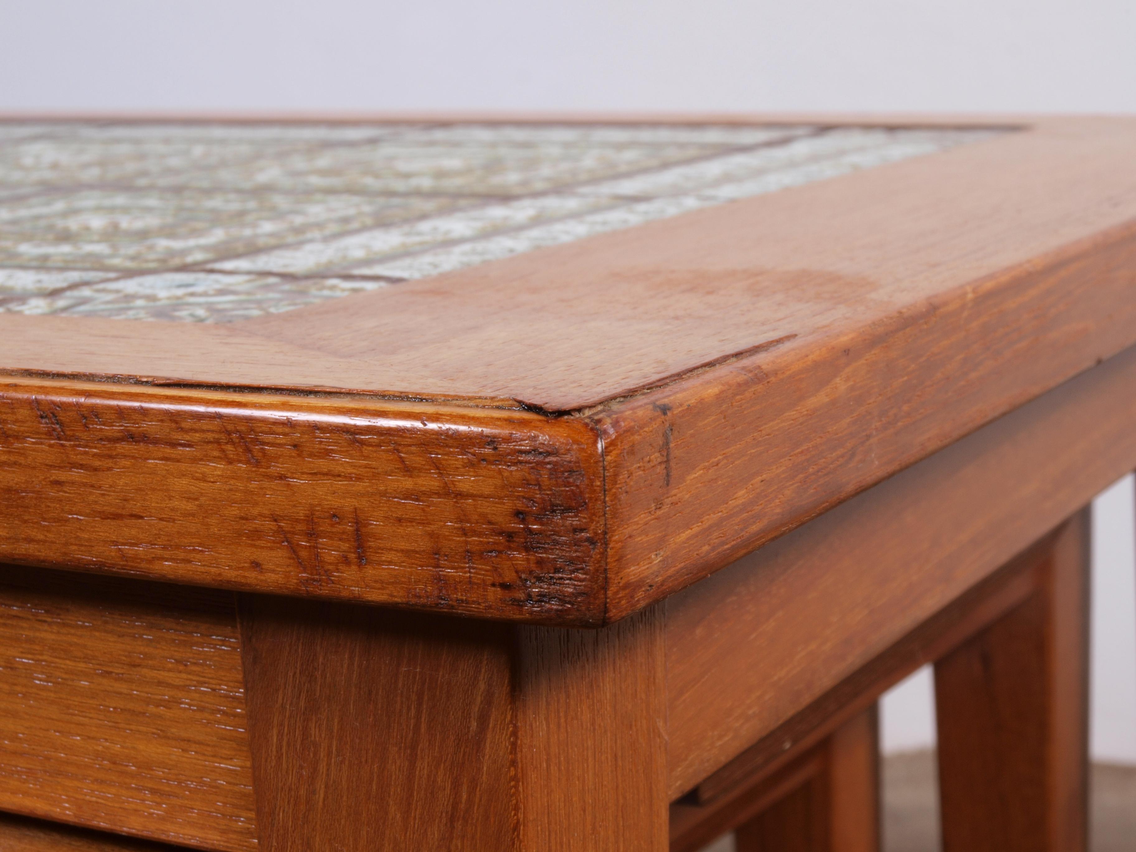 Danish vintage nesting tables in teak For Sale 8