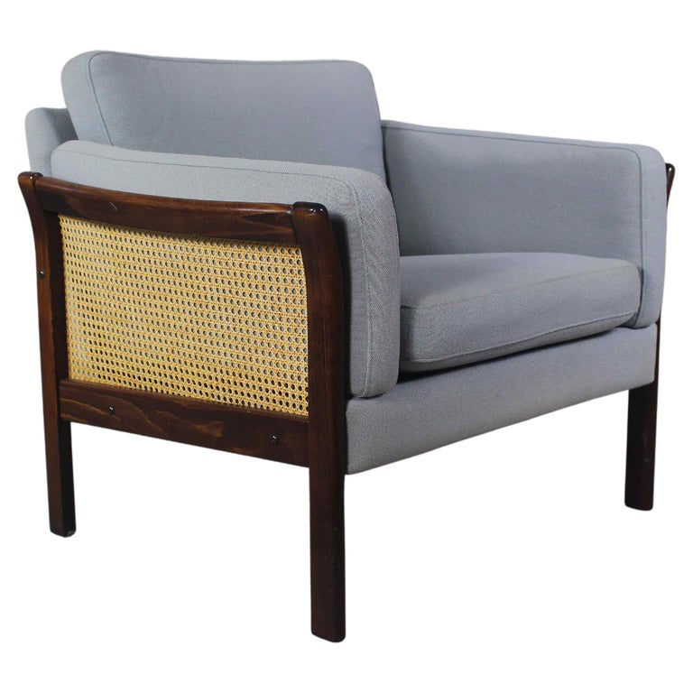 Danish Vintage Rattan Chair, 1970s For Sale at 1stDibs