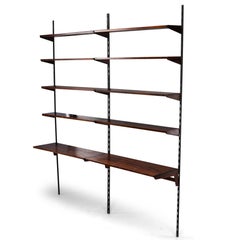 Danish Vintage Reol Shelve Wall Unit by Kai Kristiansen for Fm Møbler, 1960s