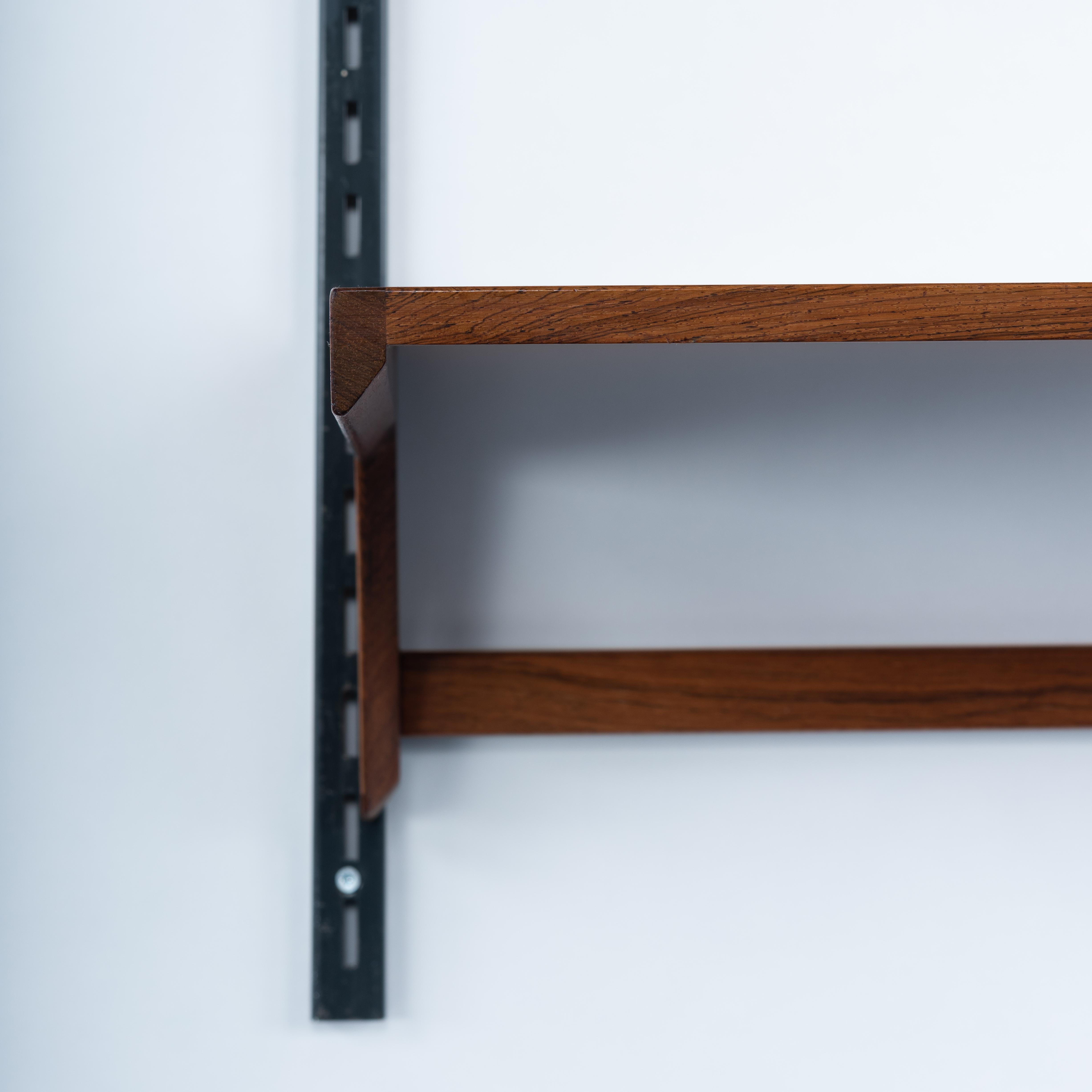 Danish Vintage Reol Shelve Wall Unit by Kai Kristiansen for FM Møbler, 1960s In Good Condition In Elshout, NL