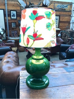 Danish Vintage Retro Porcelain Table Lamp from the 1960s