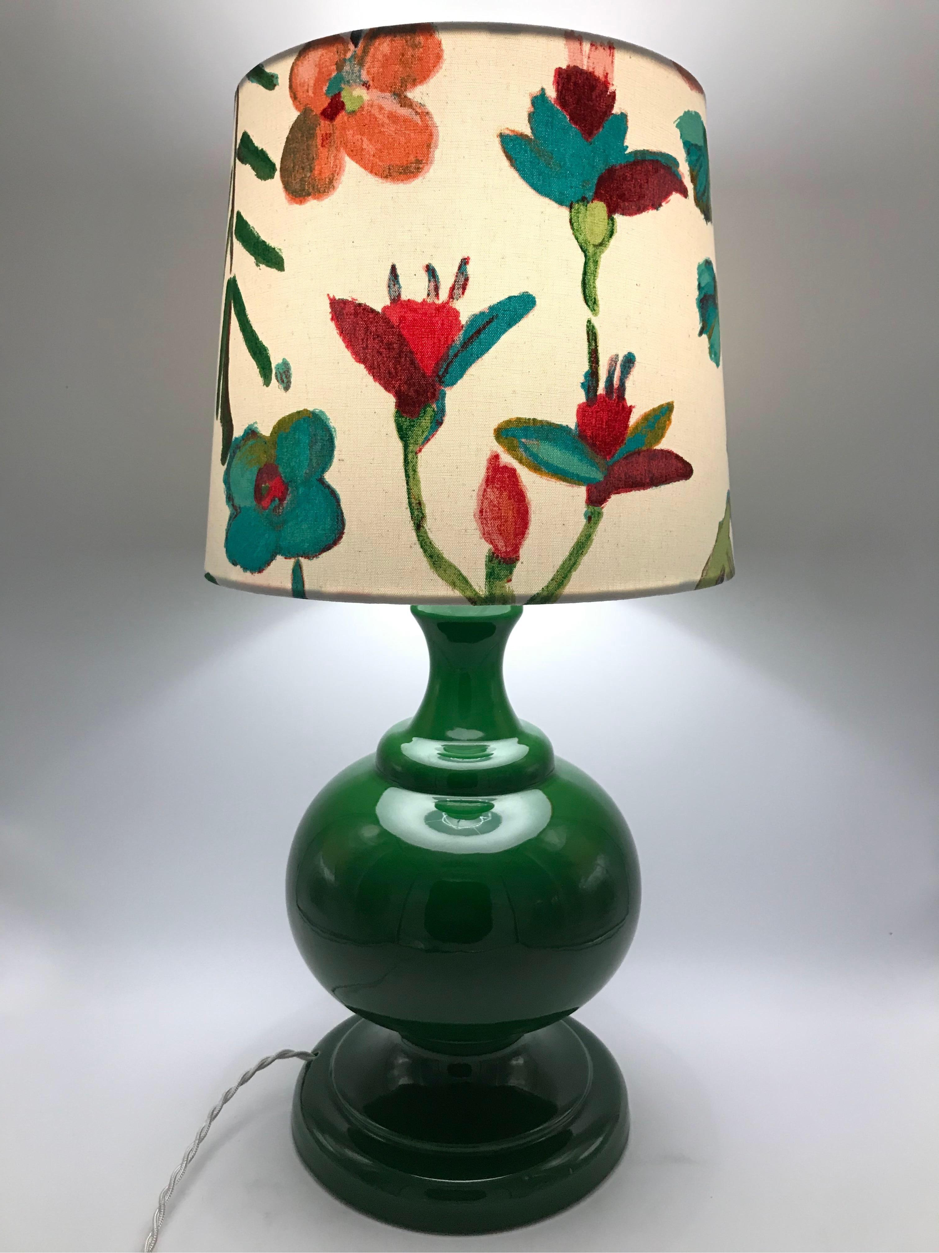 Mid-Century Modern Lampe de table danoise vintage et rétro en porcelaine des années 1960 en vente