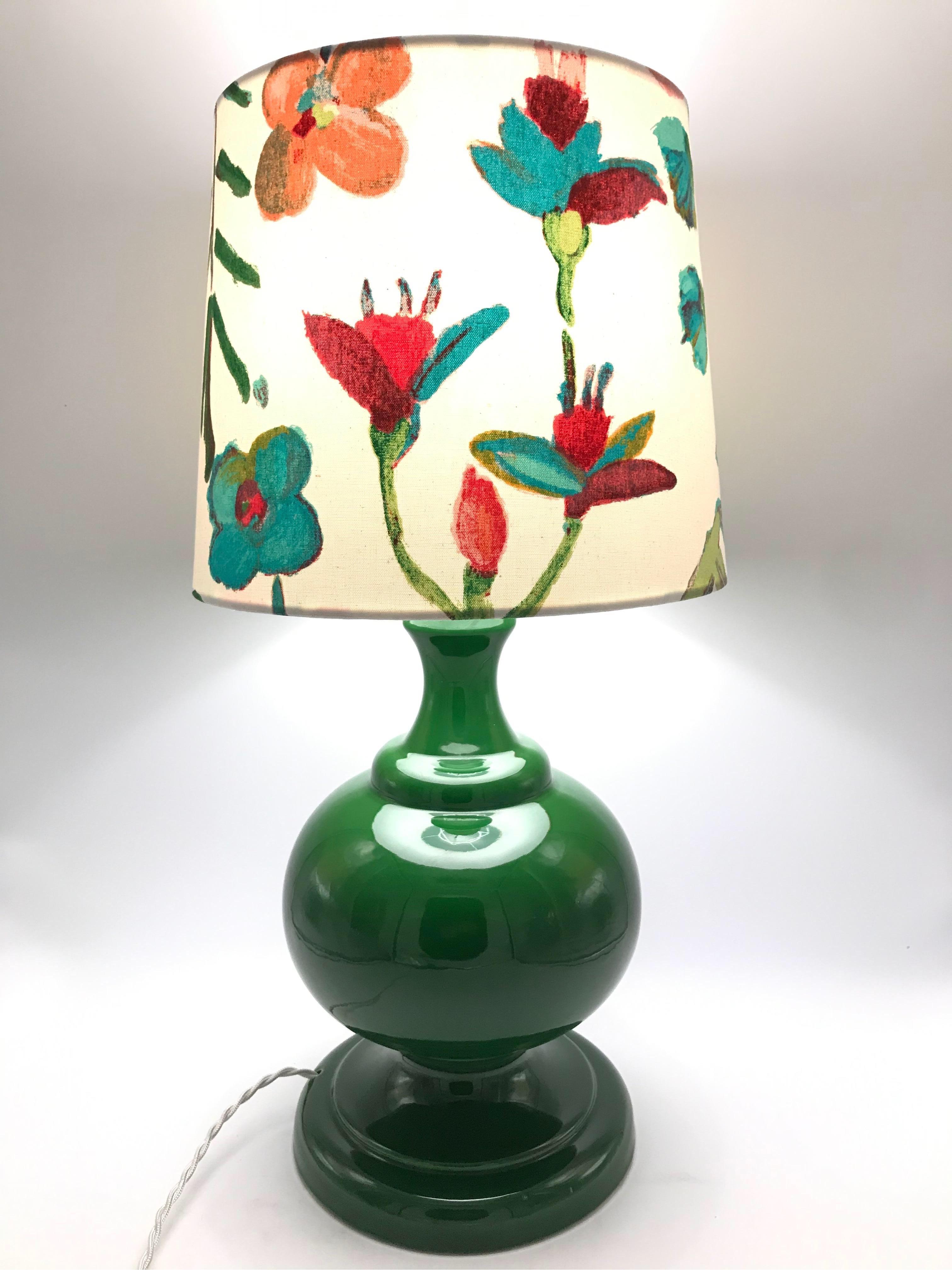 Mid-20th Century Danish Vintage Retro Porcelain Table Lamp from the 1960s For Sale