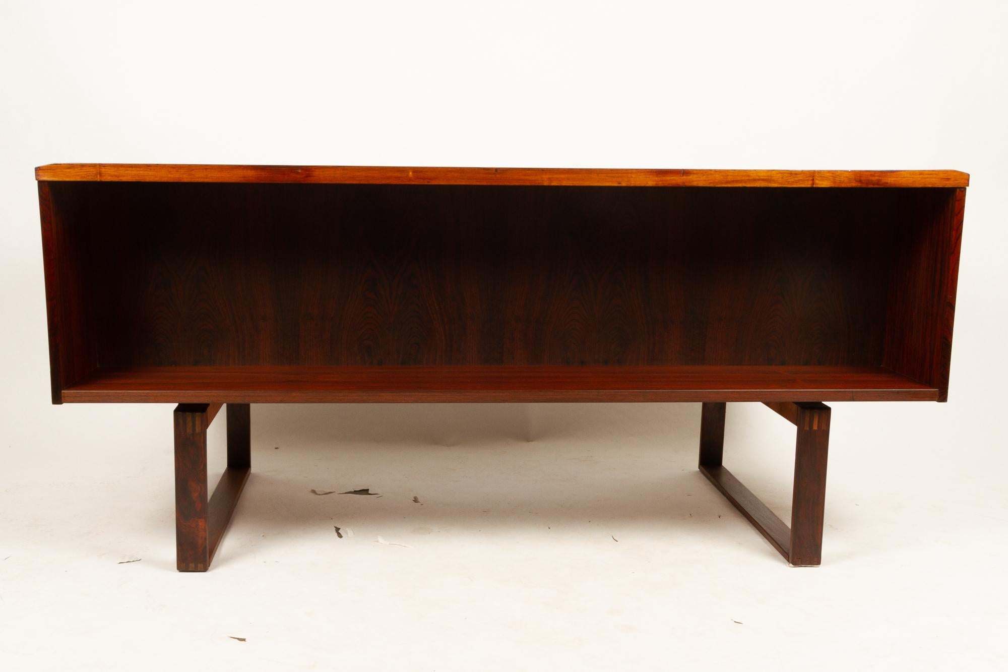 Danish Vintage Rosewood Desk by Henning Jensen & Torben Valeur, 1960s 13