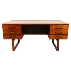 Danish Vintage Rosewood Desk by Henning Jensen & Torben Valeur, 1960s
