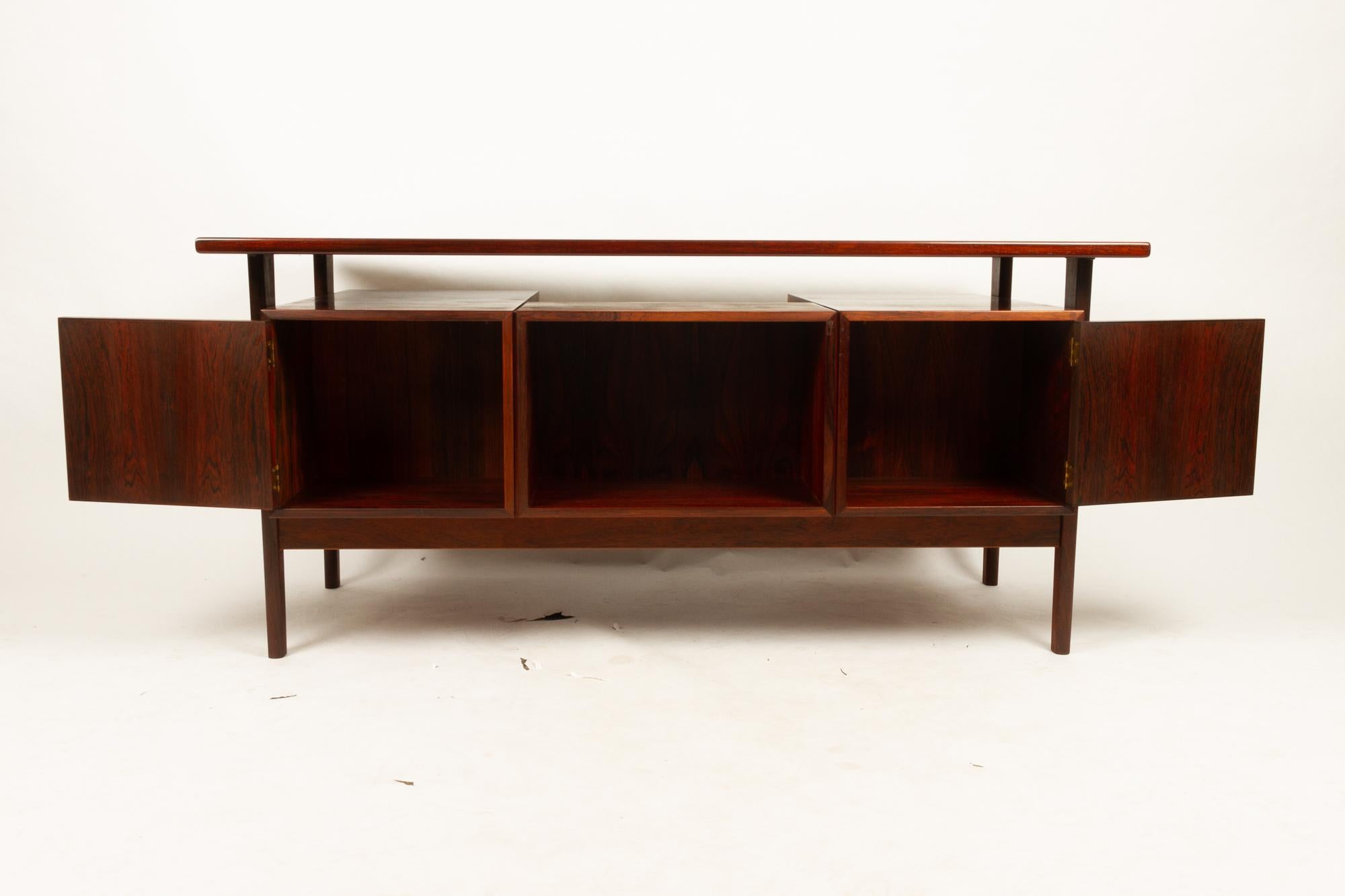 Danish Vintage Rosewood FM60 Desk by Kai Kristiansen, 1960s 2