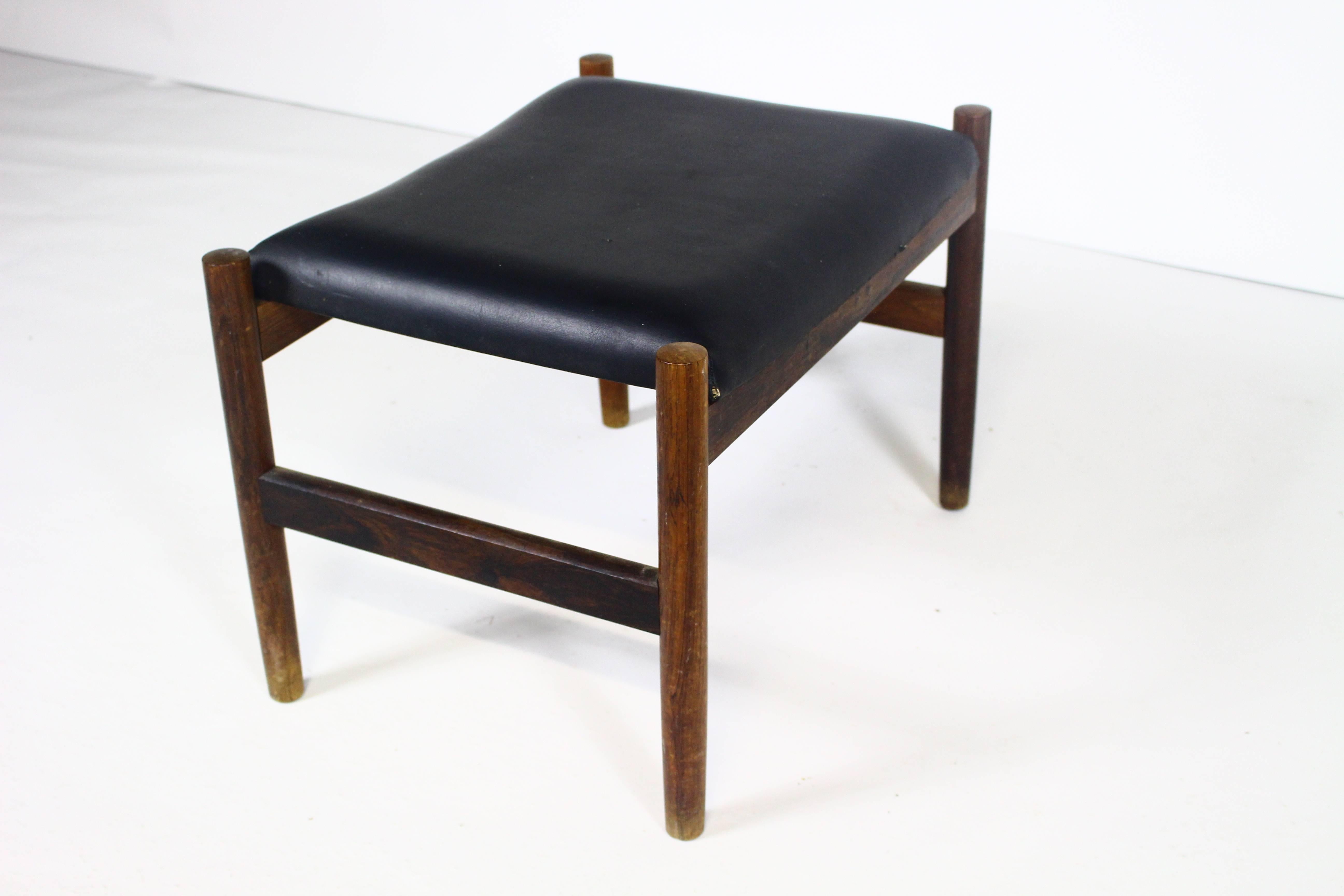 20th Century Danish Vintage Rosewood Footstool By Spøttrup, 1960s For Sale