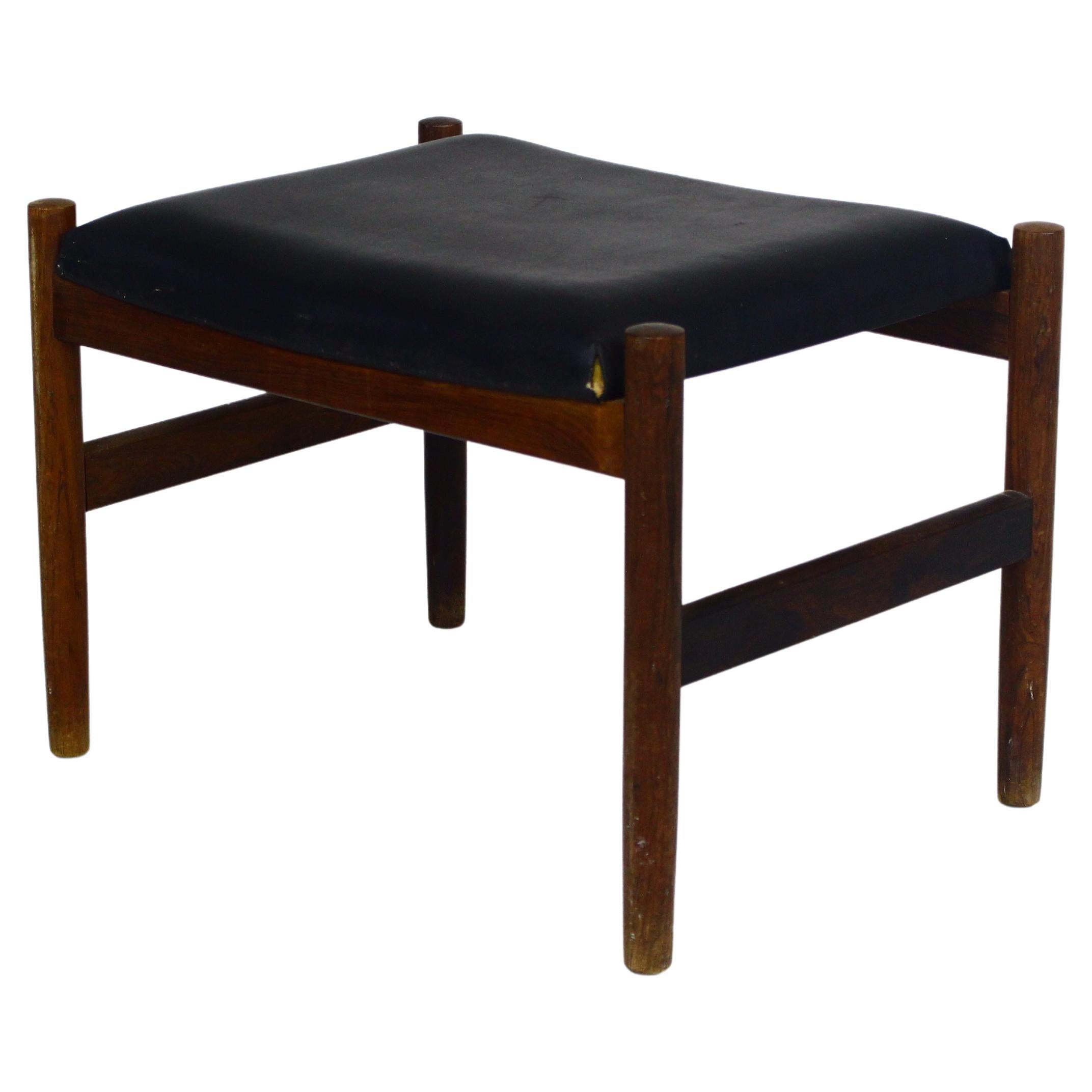 Dänischer Palisander Fußhocker von Spøttrup, 1960er Jahre im Angebot