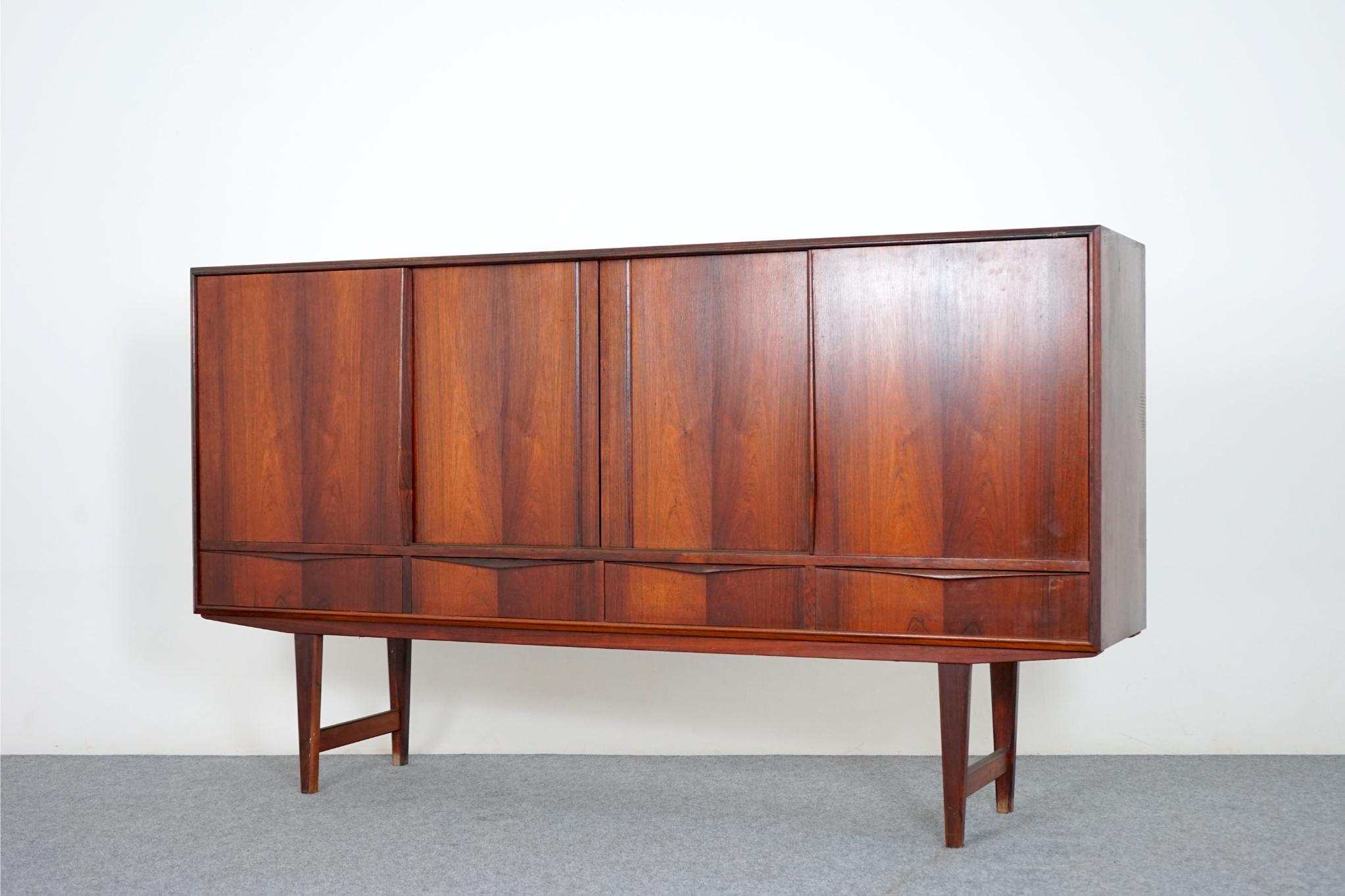 Mid-20th Century Danish Vintage Rosewood Sideboard with Bar For Sale