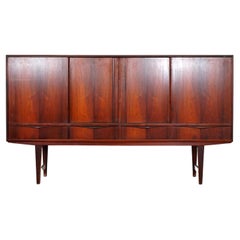 Danish Antique Rosewood Sideboard with Bar