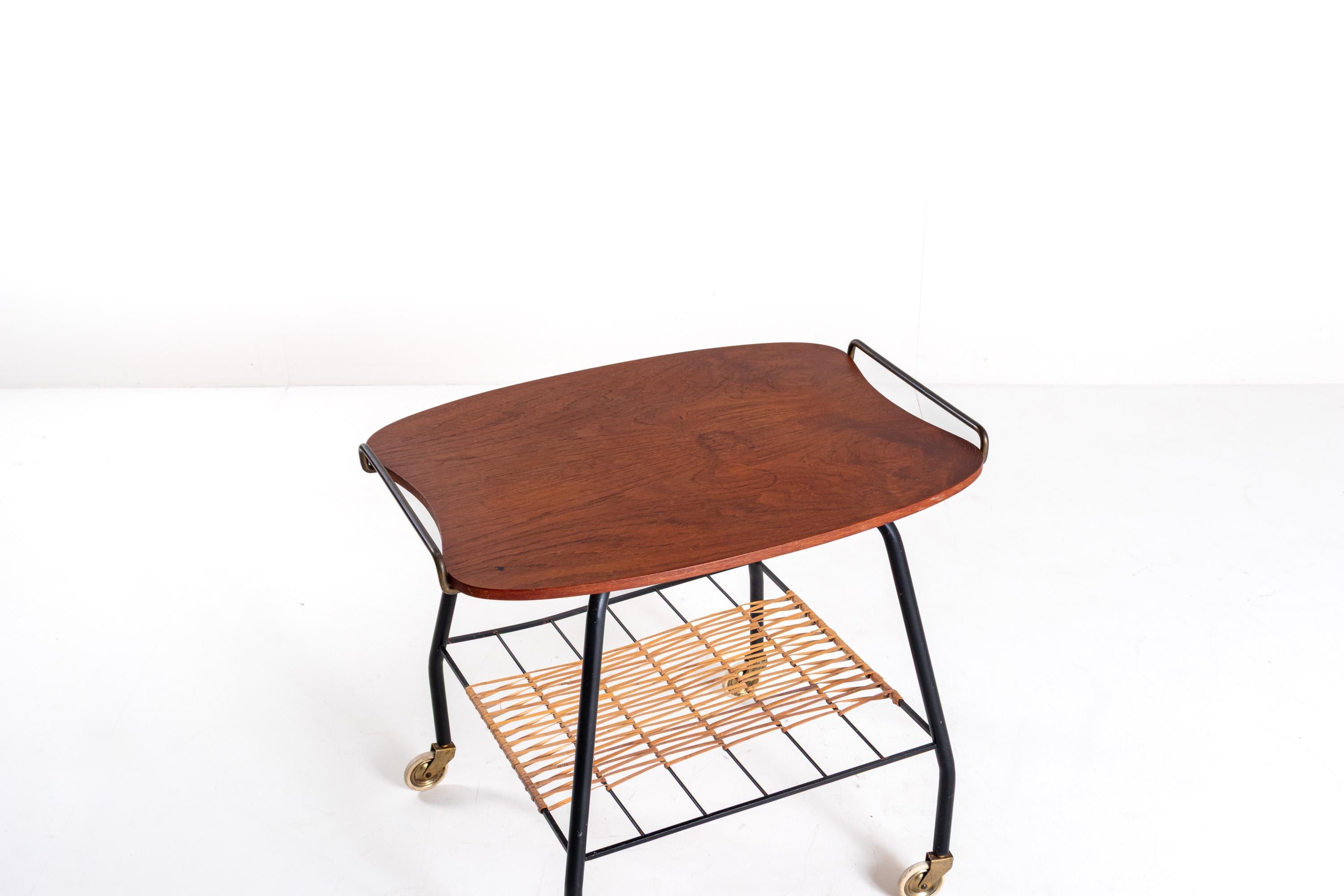Mid-Century Modern Danish Vintage Serving Cart / Tea Trolley from the 1950s For Sale