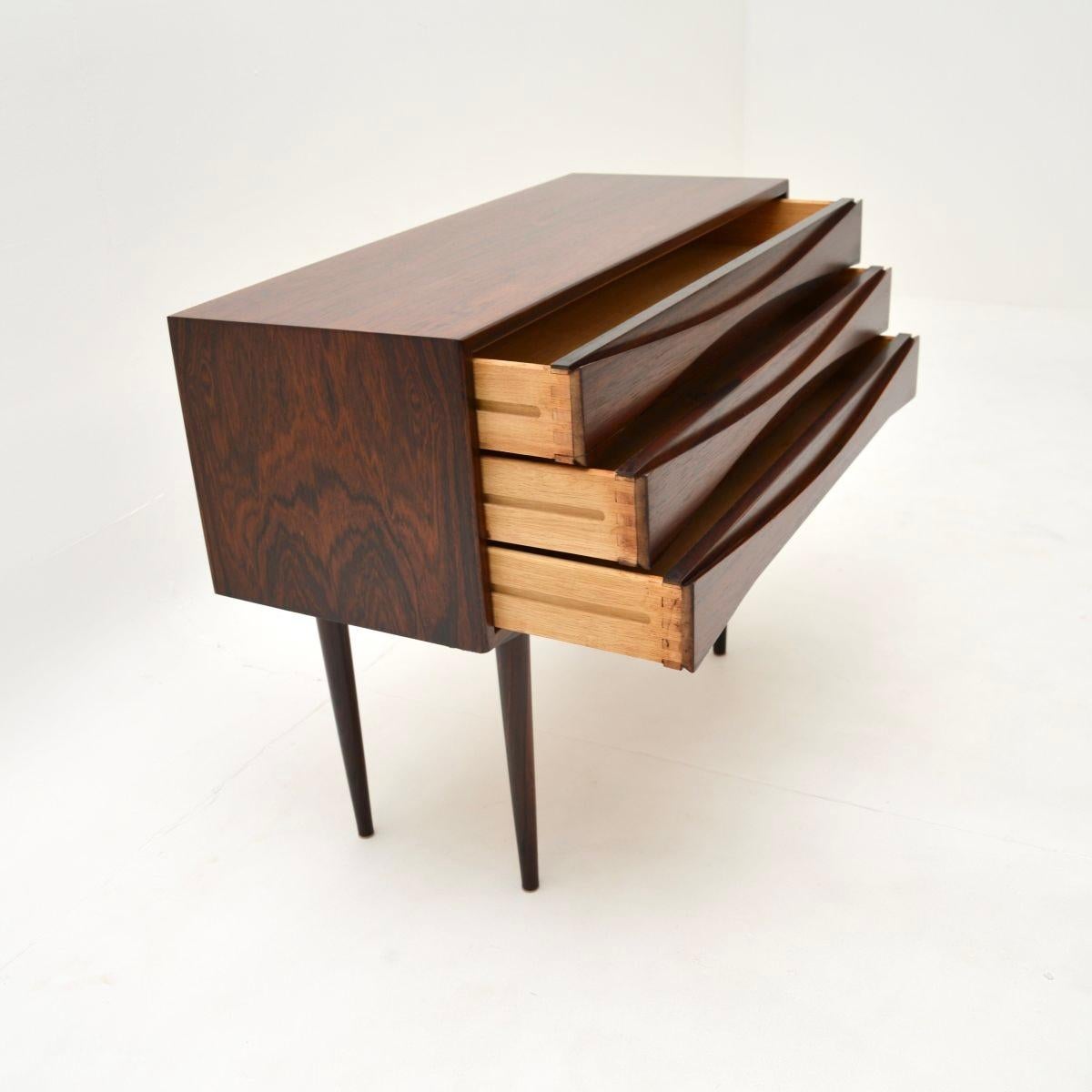 Wood Danish Vintage Side Table by Niels Clausen For Sale