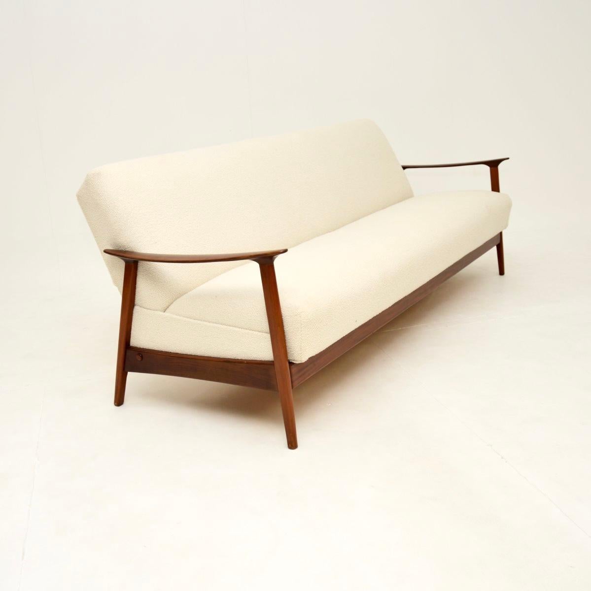 Bouclé Danish Vintage Sofa Bed For Sale