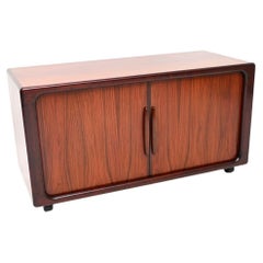 Danish Vintage Tambour Door Cabinet / Sideboard by Dyrlund