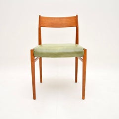 Danish Vintage Teak and Leather Chair by Arne Vodder