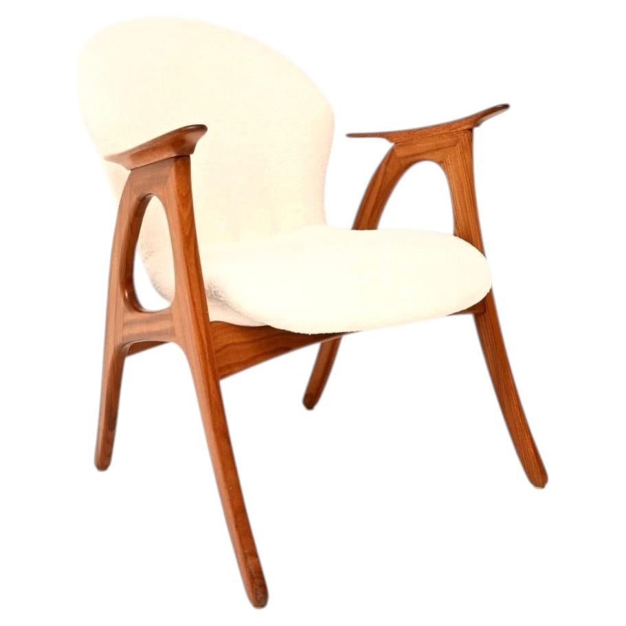 Danish Vintage Teak Armchair by Aage Christiansen