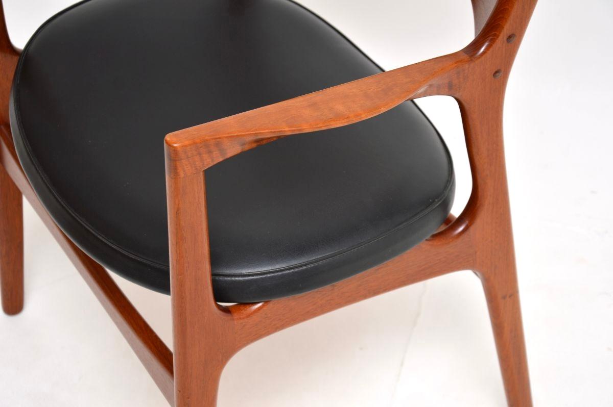 Sedia / Poltrona da scrivania in teak d'epoca danese di Erik Buch in vendita 5