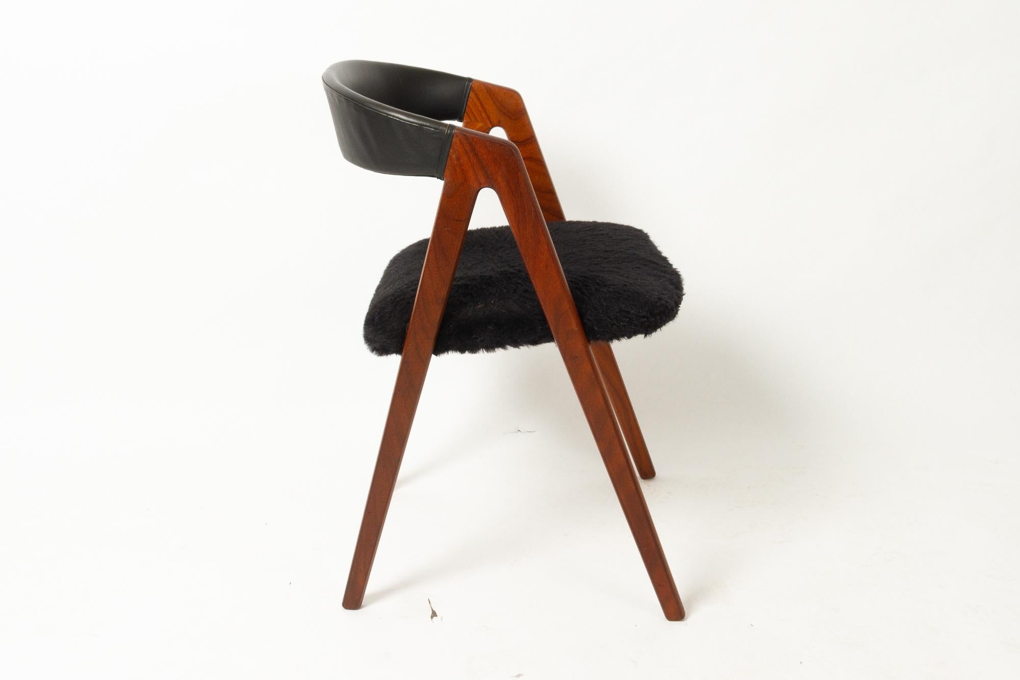 Mid-Century Modern Danish Vintage Teak Chair, 1960s