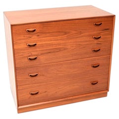 Commode vintage danoise en teck, signée Peter Hvidt et Orla Molgaard Nielsen