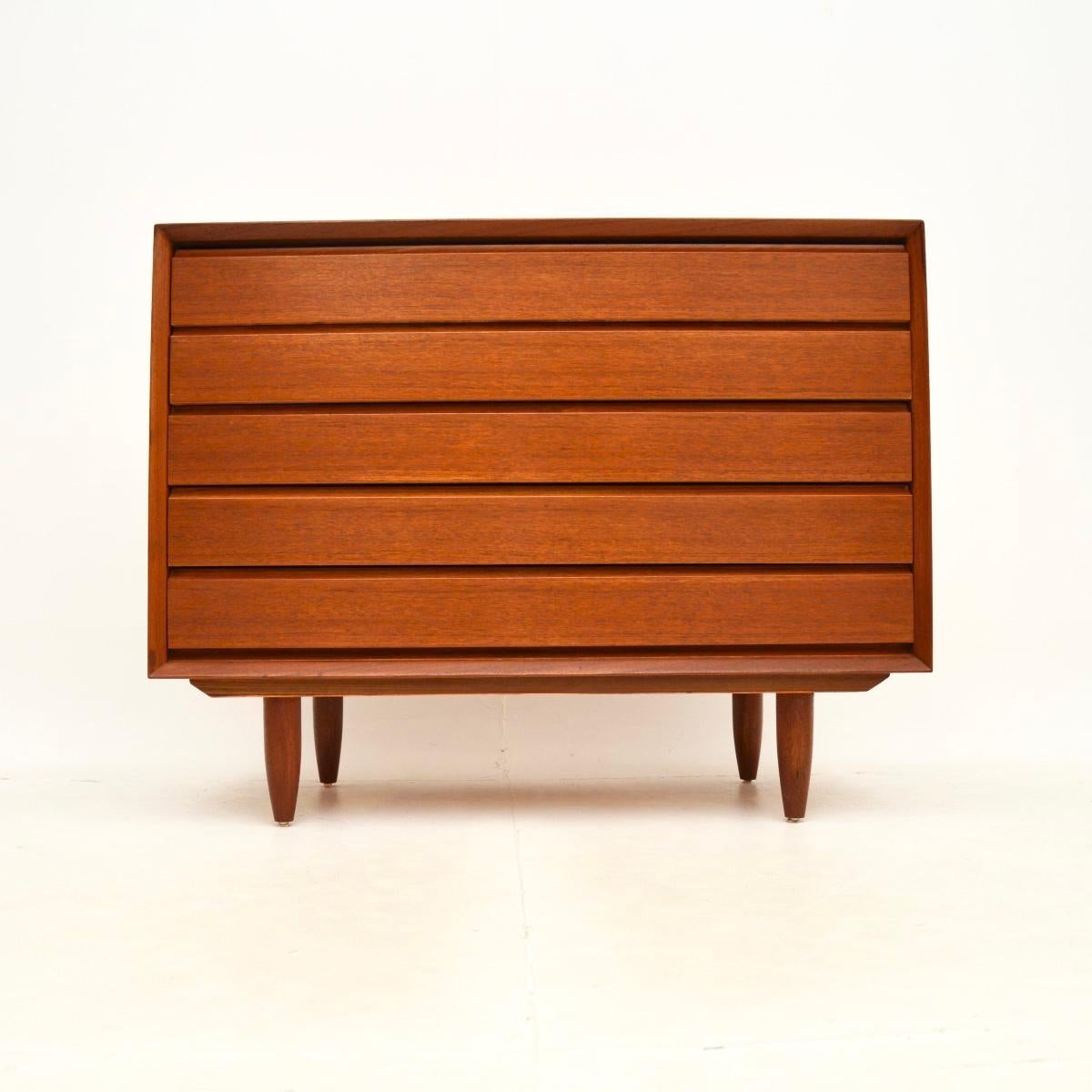 Mid-20th Century Danish Vintage Teak Chest of Drawers by Svend Aage Rasmussen